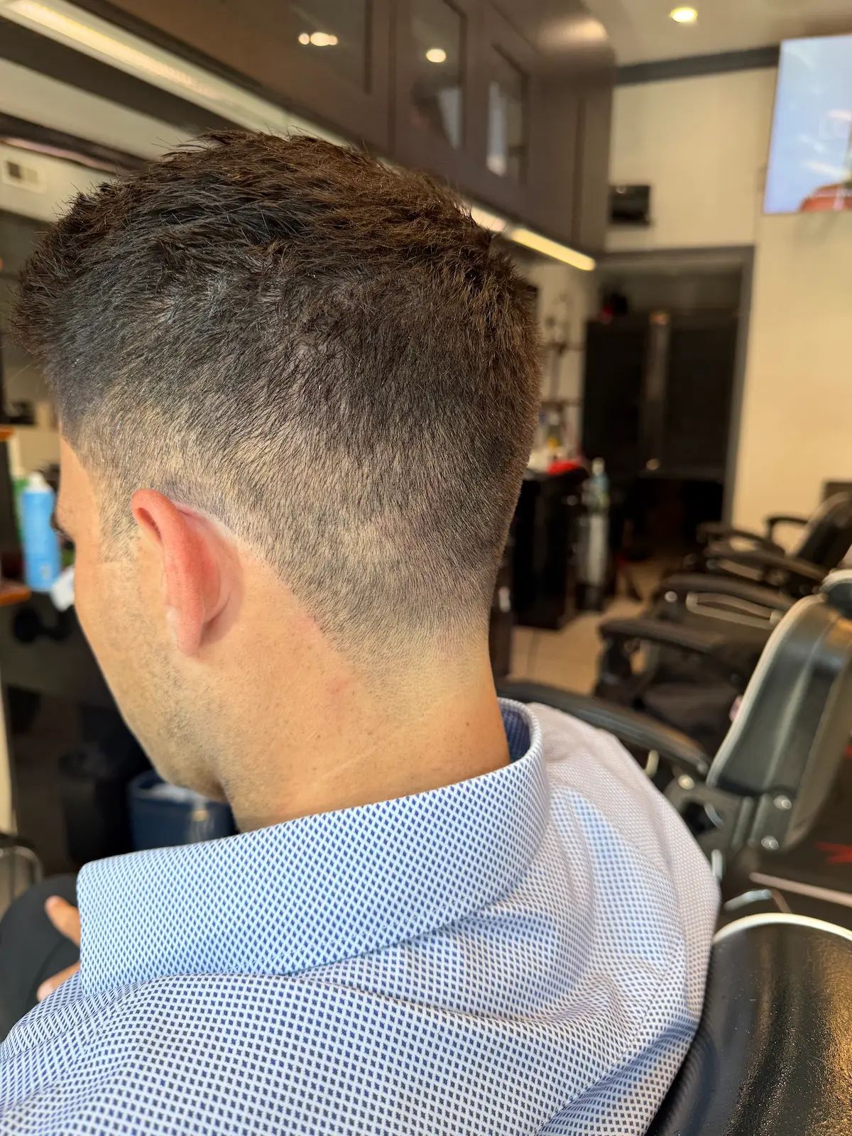 Precision haircut at ANFA Barber Shop